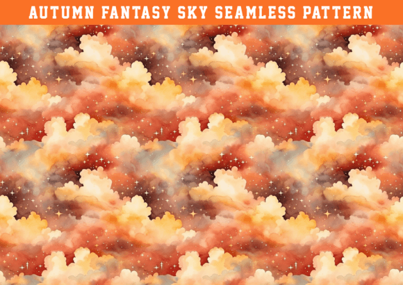 Download Autumn Fantasy Sky Seamless Pattern - Premium Resources