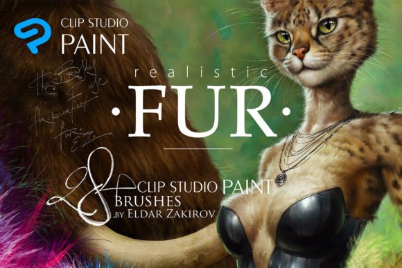 Download Realistic FUR Brushes 4CLIP STUDIO PAINT - Premium Bundle